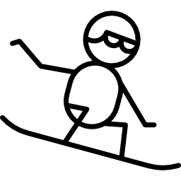 Сноубордист иконка