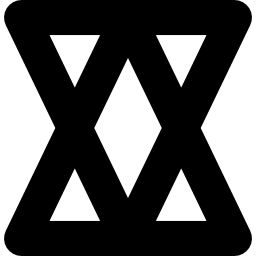 dos triangulos icono