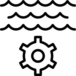 energia das marés Ícone