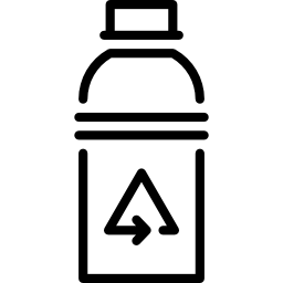 bottiglia riciclata icona