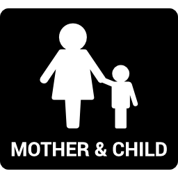 Mother and child icon