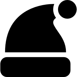 Рождественская шапка иконка