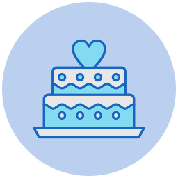 pastel de boda icono