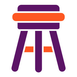 Stool stand icon