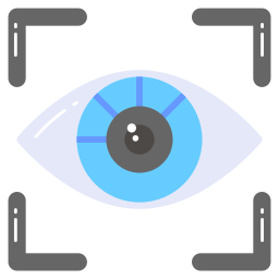 escáner de retina icono