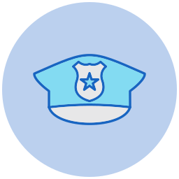 chapéu de polícia Ícone