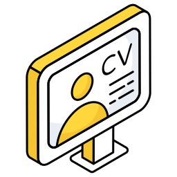currículum en línea icono