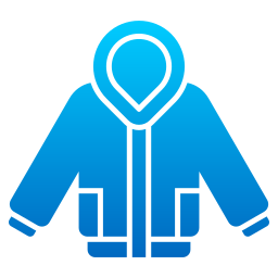 Winter jacket icon