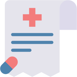 Medical prescription icon