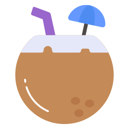 Coconut drink icon