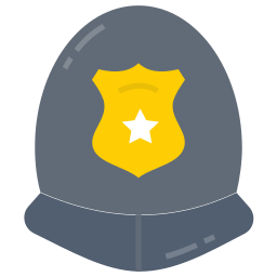capacete policial Ícone