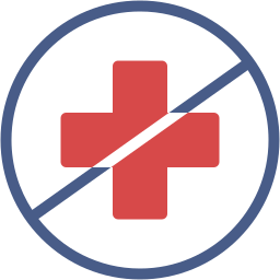 No healthcare icon
