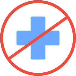 건강 관리 없음 icon