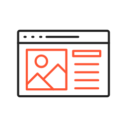 contenido web icono