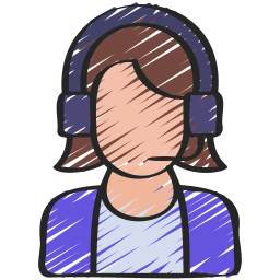 Customer service agent icon