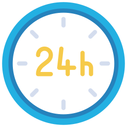 24 hour clock icon