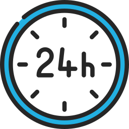 reloj de 24 horas icono