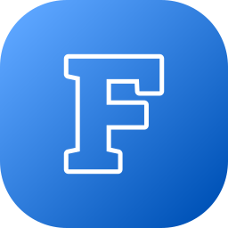 Letter f icon