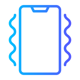 vibración del teléfono icono