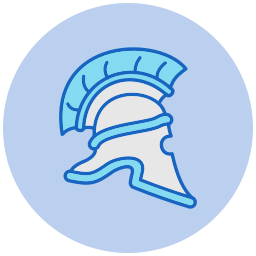 casco romano icono