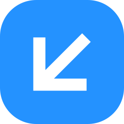 Down left arrow icon