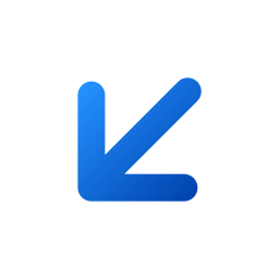 Down left arrow icon