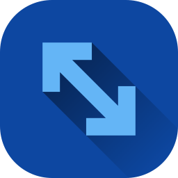 Double sided arrow icon