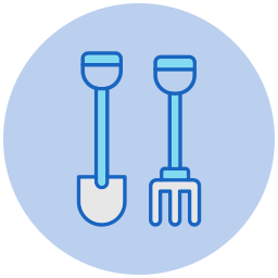 Shovel and Rake icon