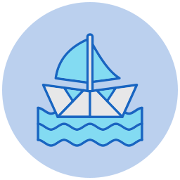 Sail boat icon