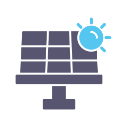 energía solar icono