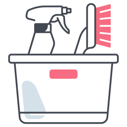 Cleaning tools icon