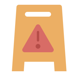 Caution sign icon