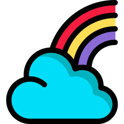 regenboog icoon