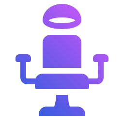 Barber chair icon