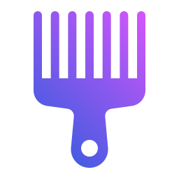 Afro comb icon