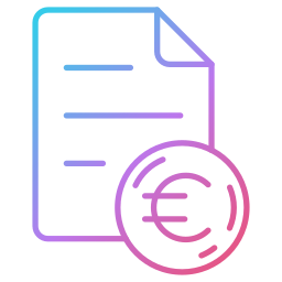 informe financiero icono