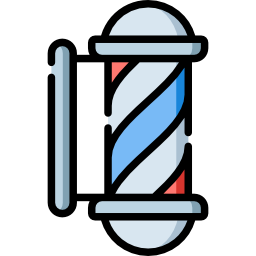 poste de barbero icono