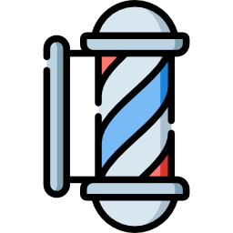 Barber pole icon