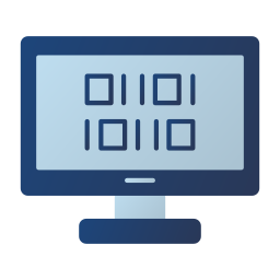 Binary code icon