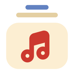 muziek afspeellijst icoon
