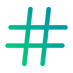 hashtag ikona