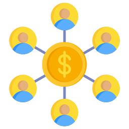 financement participatif Icône