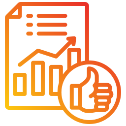 rapport financier Icône