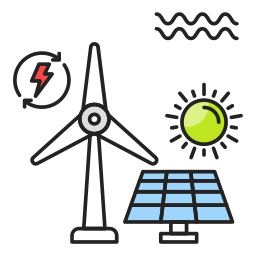 Énergie renouvelable Icône
