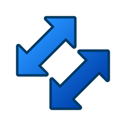 Left and right arrows icon