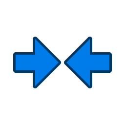 Left and right arrows icon