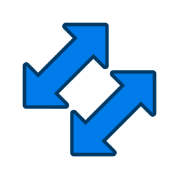 Left and right arrows icon