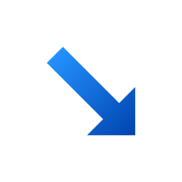 Down right arrow icon