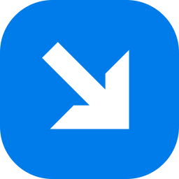 Down right arrow icon