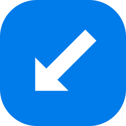 Left down arrow icon